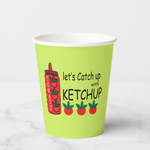 Lasse mit Ketchup-Party aufholen Pappbecher