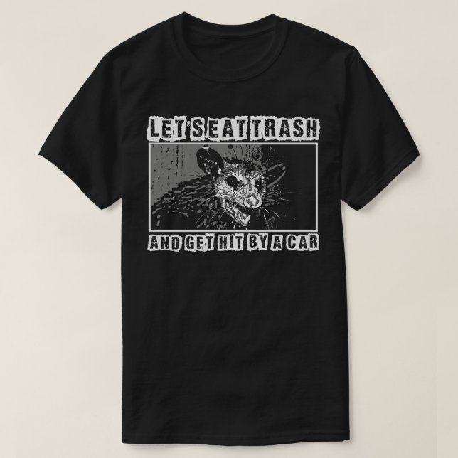 Lasse Müll und wird von einem Funny OOSsum getroff T-Shirt (Design vorne)