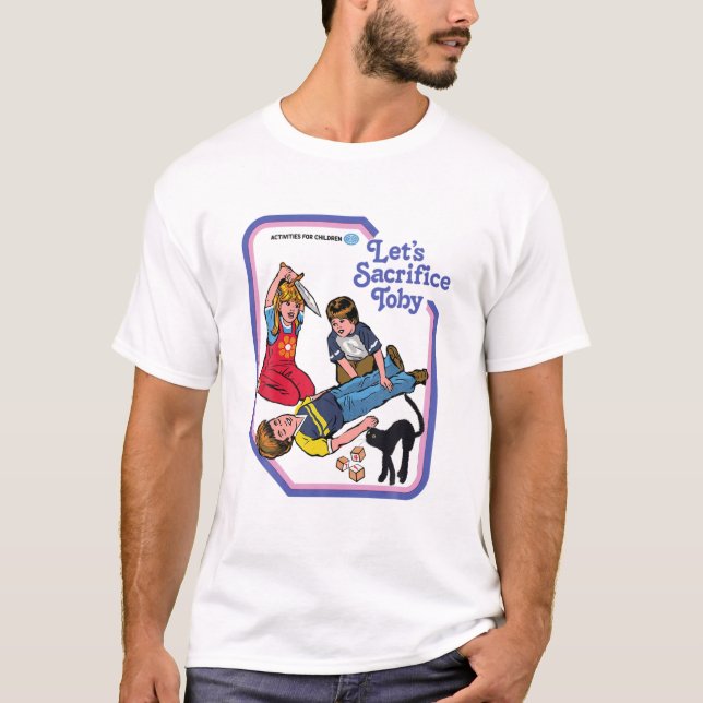 Lasse-opfere-toby-aktivitäten-für-Kinder-schwarz- T-Shirt (Vorderseite)