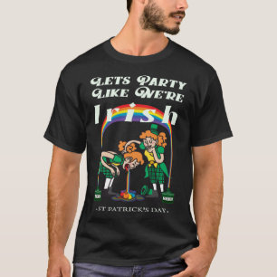Lasse Party wie wir irisch sind - Regenbogenfot au T-Shirt