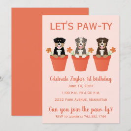 Lasse Pawty Australian Shepherd Dogs Einladung