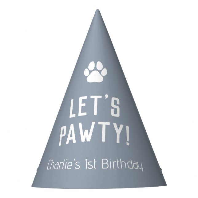 Lasse Pawty Dog Birthday Party Hat Partyhütchen (Vorderseite)