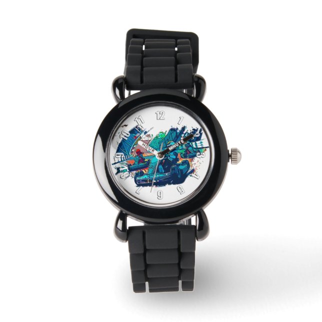 Lasse Race! - Go Kart Racers Armbanduhr (Vorderseite)