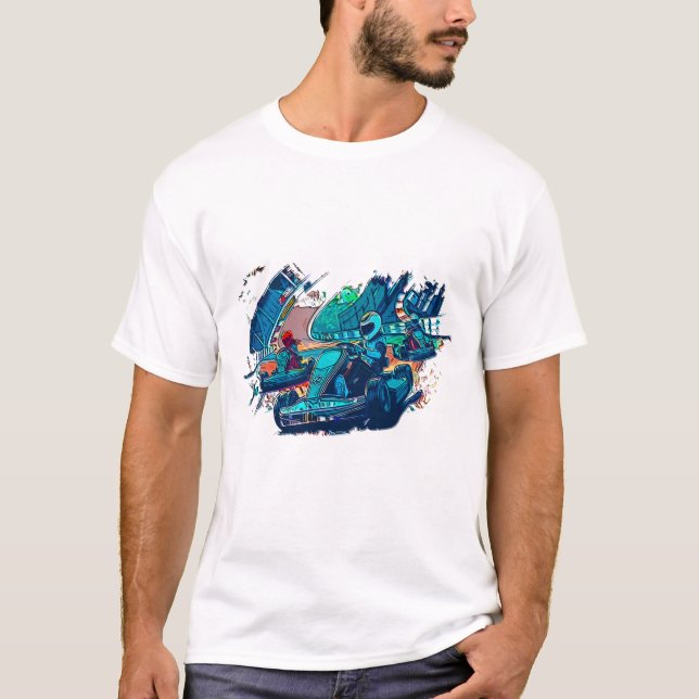 Lasse Race! - Go Kart Racers T-Shirt (Vorderseite)