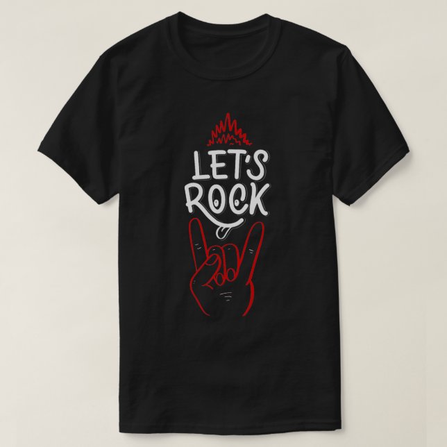 Lasse Rock and Long Live Rock and Roll T-Shirt (Design vorne)