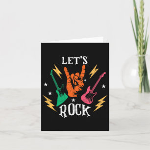 Lasse Rock Vater Daddy Guitar Guitarist Rock'n'Rol Karte