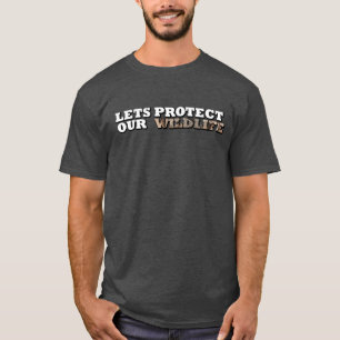 Lasse Schutz unserer Elefantenstämme im Wildtierbe T-Shirt