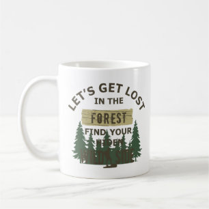 Lasse sich im Wald verlaufen Kaffeetasse