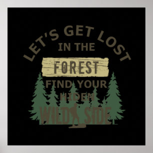 Lasse sich im Wald verlaufen Poster