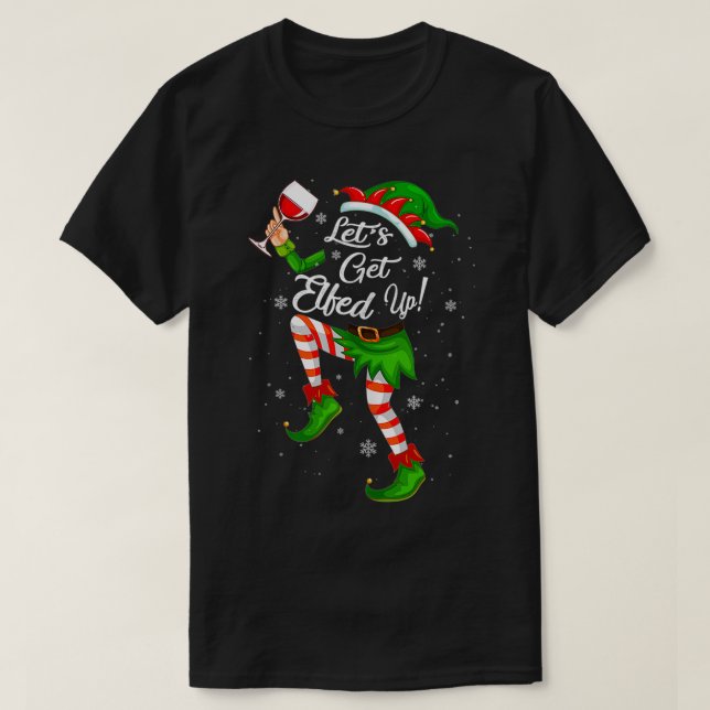 Lasse sich satt trinken Weihnachtsjubeln T-Shirt (Design vorne)