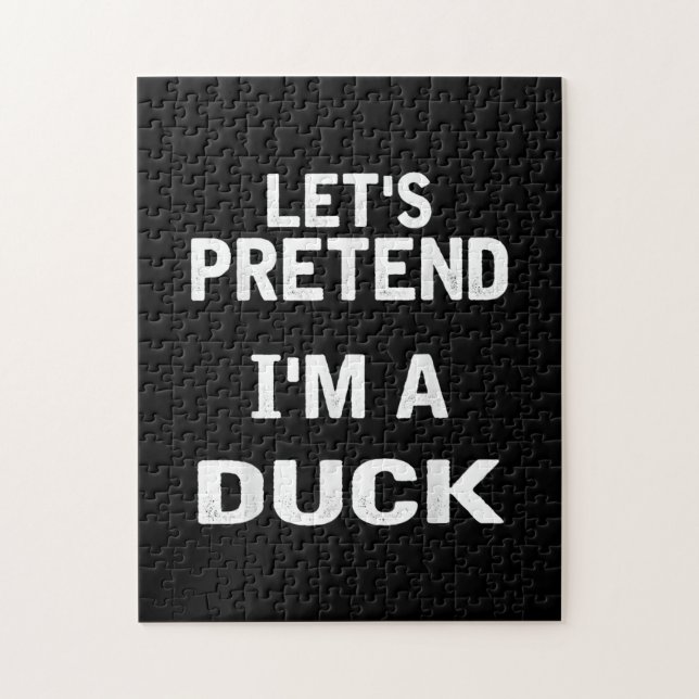 Lasse so tun, als wäre ich ein Duck Funny Hallowee (Vertikal)
