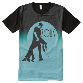 lasse Tanzzouk - Blauer Mond T-Shirt Mit Bedruckbarer Vorderseite