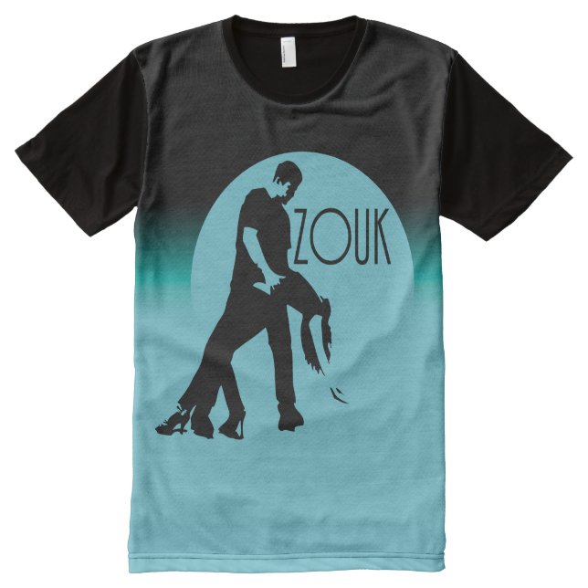 lasse Tanzzouk - Blauer Mond T-Shirt Mit Bedruckbarer Vorderseite (Vorderseite)