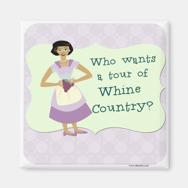 Lasse Tour Whine Country! Magnet (Vorne)