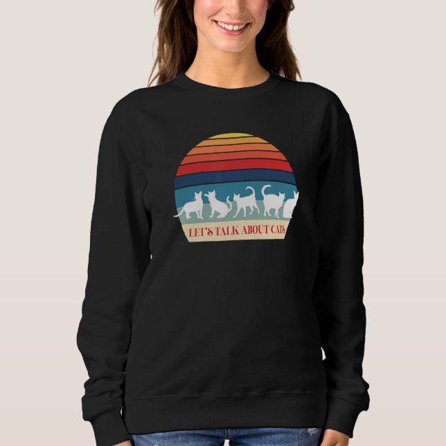 Lasse über Katzen reden Sweatshirt (Vorderseite)