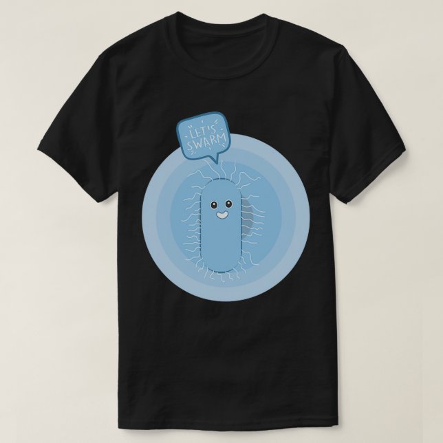 Lasse warme, lustige Proteusbakterien, die sich in T-Shirt (Design vorne)