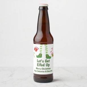Lasse Weihnachts-Spaß erledigen Personalisiert Bierflaschenetikett