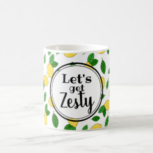 Lasse Zesty Funny Zitat Lemon Clip Art Muster Kaffeetasse