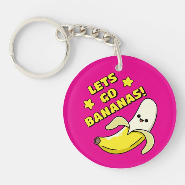Lasse zu Bananen! Schlüsselanhänger (Vorderseite)