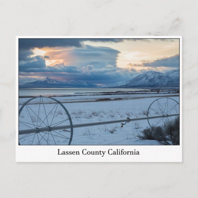 Lassen County California Postkarte (Vorderseite)