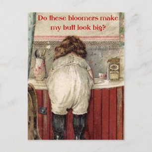 Lassen diese Bloomers meinen Po groß aussehen? Postkarte