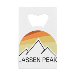 Lassen Peak California Retro Geldbeutel Flaschenöffner