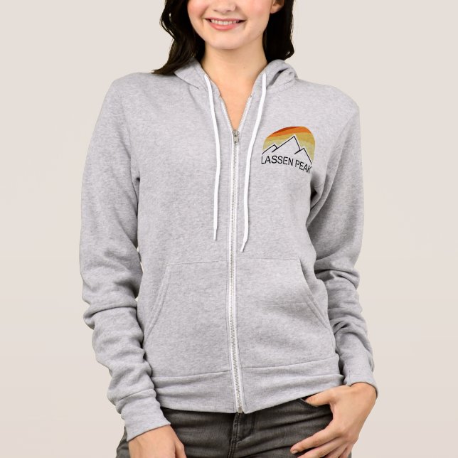 Lassen Peak California Retro Hoodie (Vorderseite)