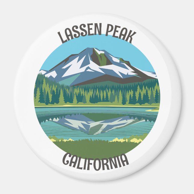 Lassen Peak, Kalifornien Magnet (Vorne)