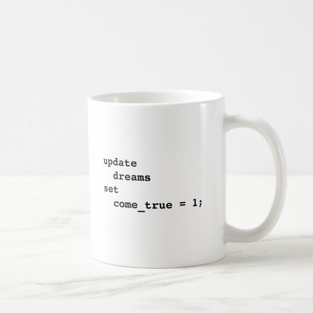 Lassen Sie alle Ihre Träume kommen wahr Kaffeetasse (Rechts)