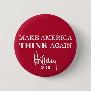 Lassen Sie Amerika Hillary Clinton-Knopf wieder Button