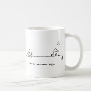 "Lassen Sie das Abenteuer Tasse durch Herzen und
