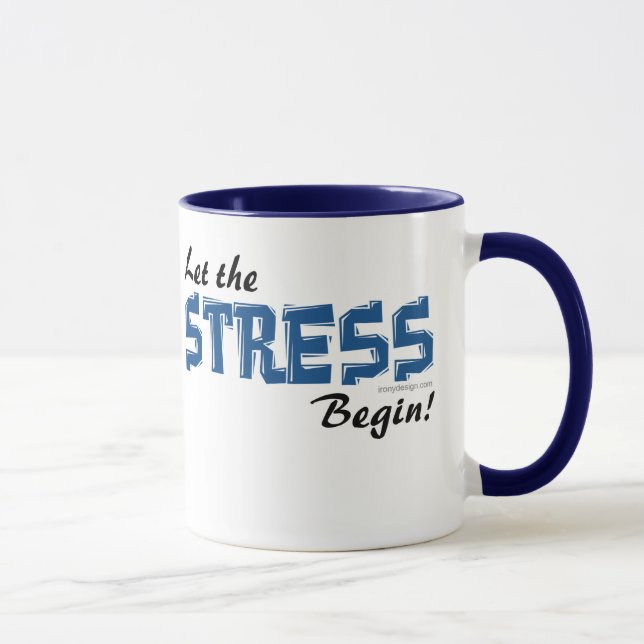 Lassen Sie den Druck anfangen Tasse (Rechts)