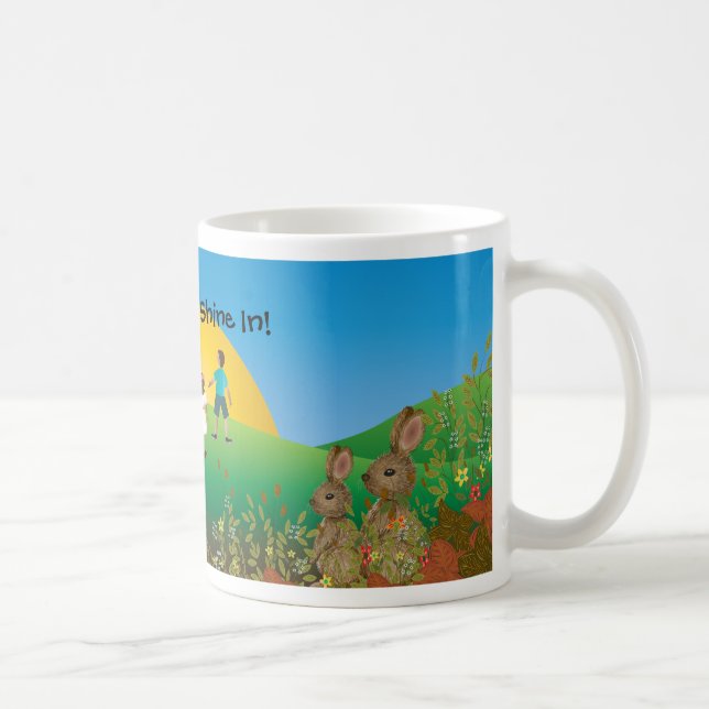 Lassen Sie den Sun herein glänzen! Kaffeetasse (Rechts)