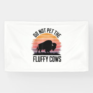 Lassen Sie die Vintagen Kühe nicht im Rücken wande Banner