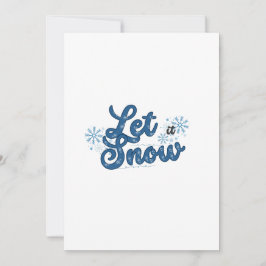 Lassen Sie die Weihnachtskarte schnee Feiertagskarte