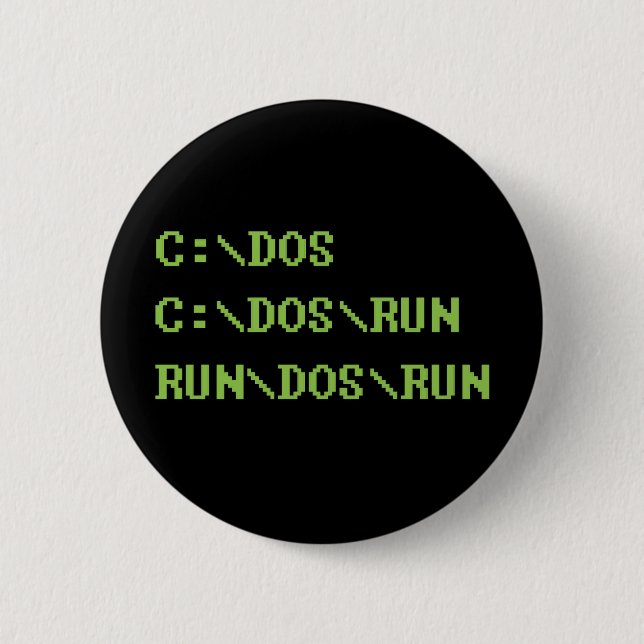 lassen Sie DOS-Lauf laufen Button (Vorderseite)