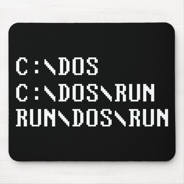 LASSEN SIE DOS-LAUF LAUFEN MOUSEPAD (Vorne)