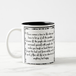Lassen Sie Drama los Zweifarbige Tasse