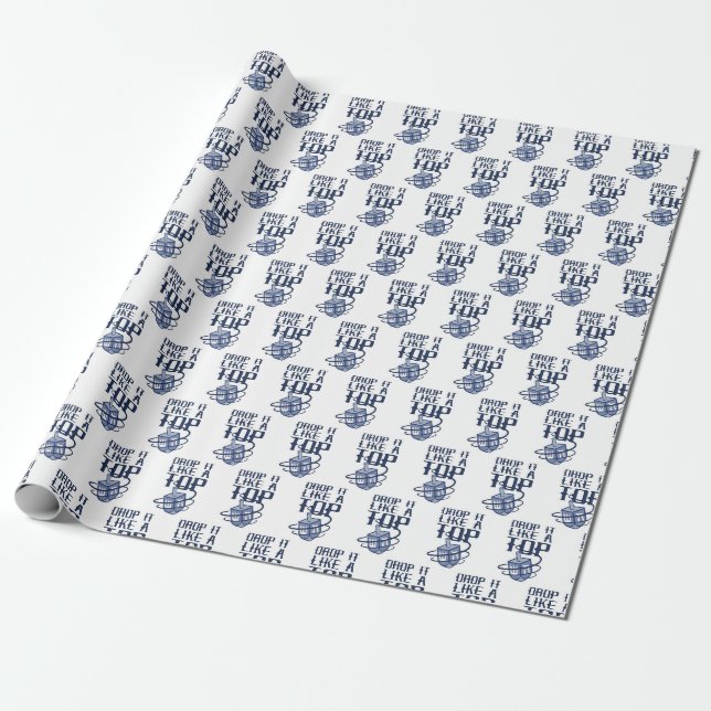Lassen Sie es fallen wie ein Top-Hanukkah-Umschlag Geschenkpapier (Ungerollt)