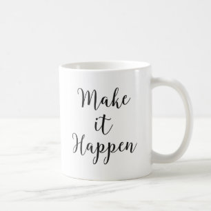Lassen Sie es geschehen Kursivskript Kaffeetasse