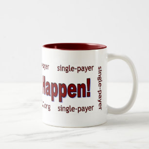 Lassen Sie es geschehen! Zweifarbige Tasse