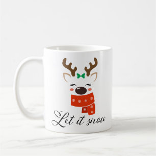 Lassen Sie es Niedliche Rentier-Kaffee-Tasse Kaffeetasse