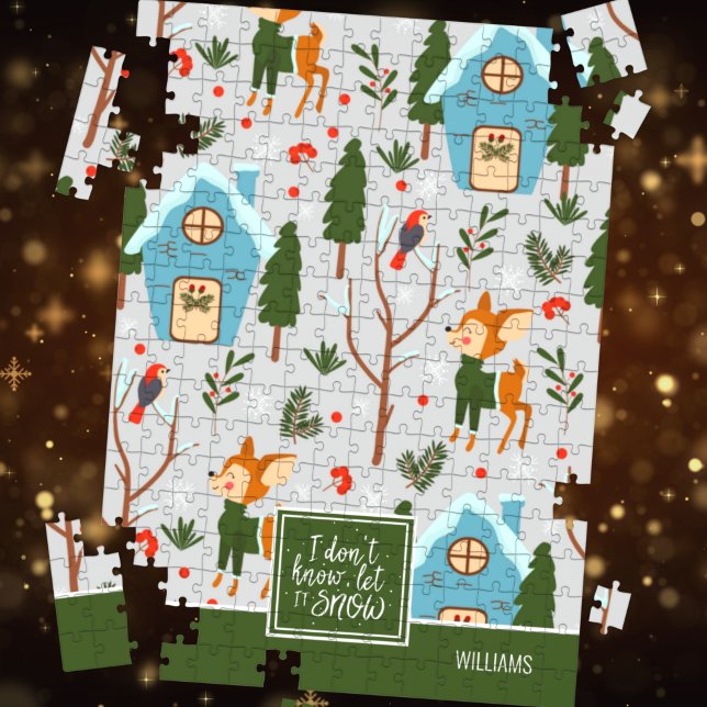 Lassen Sie es Niedliches Rentier-Muster mit dem Na (Von Creator hochgeladen)