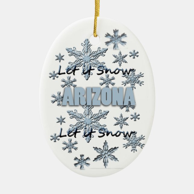 Lassen Sie es Schnee Arizona Weihnachtsschmuck (Vorne)