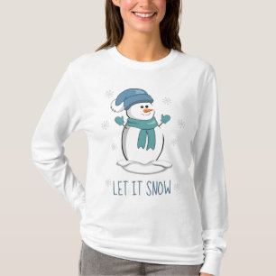 Lassen Sie es Schnee Langschläfchen T - Shirt