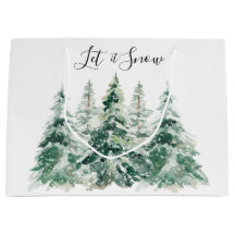 Lassen Sie es schneefarbene Weihnachtskiefernbäume