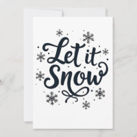 Lassen Sie es Schneeflocken Wintersaison Weihnacht