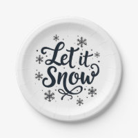 Lassen Sie es Schneeflocken Wintersaison Weihnacht