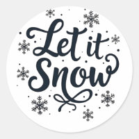 Lassen Sie es Schneeflocken Wintersaison Weihnacht