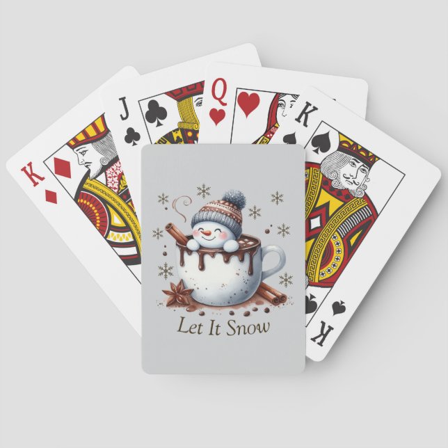 Lassen Sie es schneefrei spielen Spielkarten (Rückseite)
